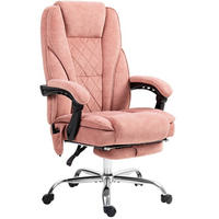 DREHSTUHL 72/67/111-119 cm rosa aus Polyester mit Massage und Wärme - Pink, Kunststoff (67/119/72cm) - OKWISH