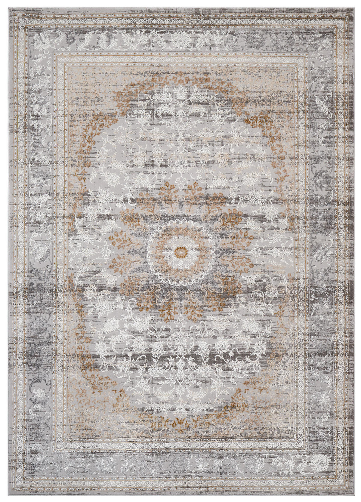 TEPPICH HERA Grau Beige 140/200 cm - Beige/Grau, Textil (140/200cm) - Tapiso