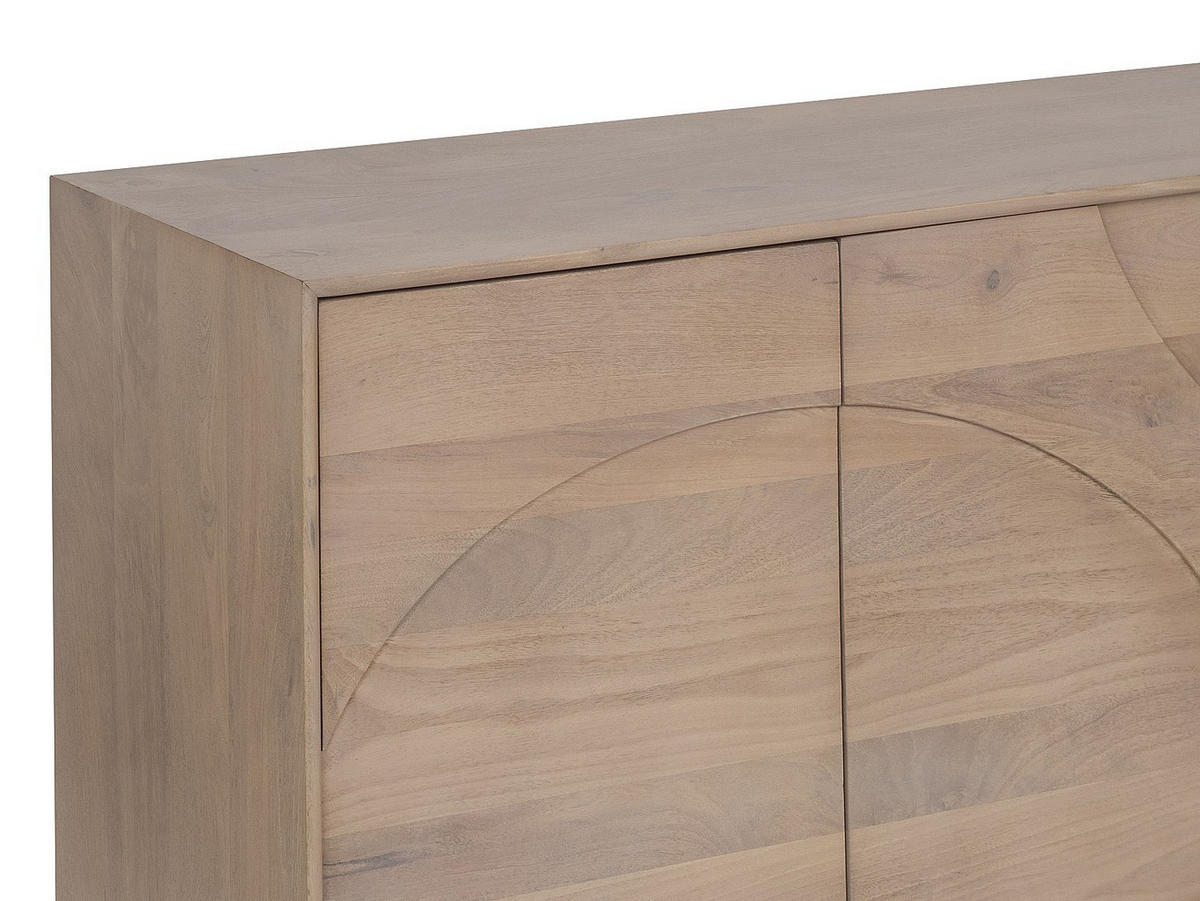 SIDEBOARD - 170 x 40 - holz - naturfarben hell Berlama - Naturfarben, Holz (170/76/40cm) - Vente-Unique