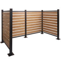 MÜLLTONNEN-ZAUN Hellbraun - Hellbraun, Metall (206/130/110cm) - MCW