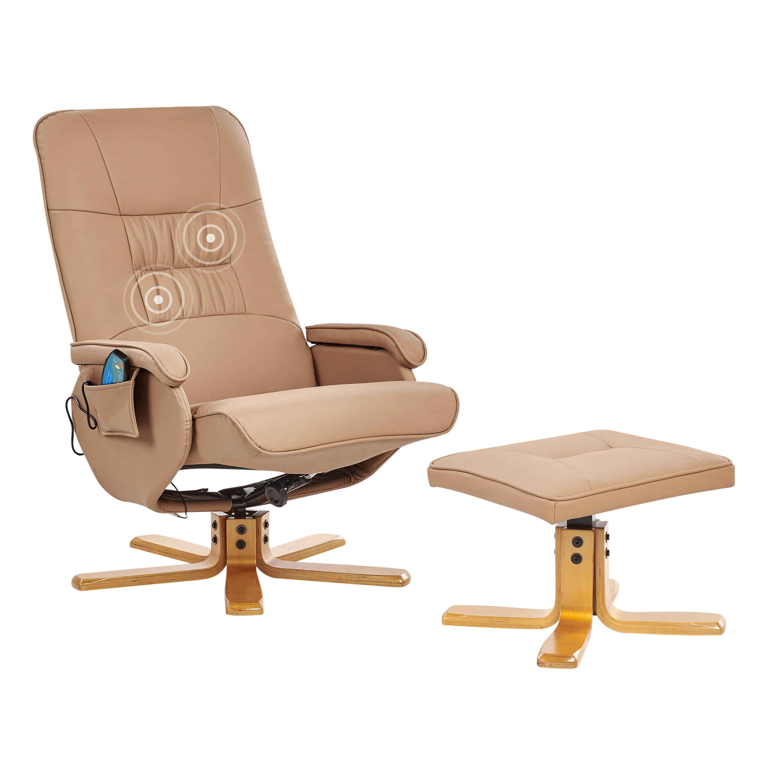SCAUN DE MASAJ maro deschis Relaxpro