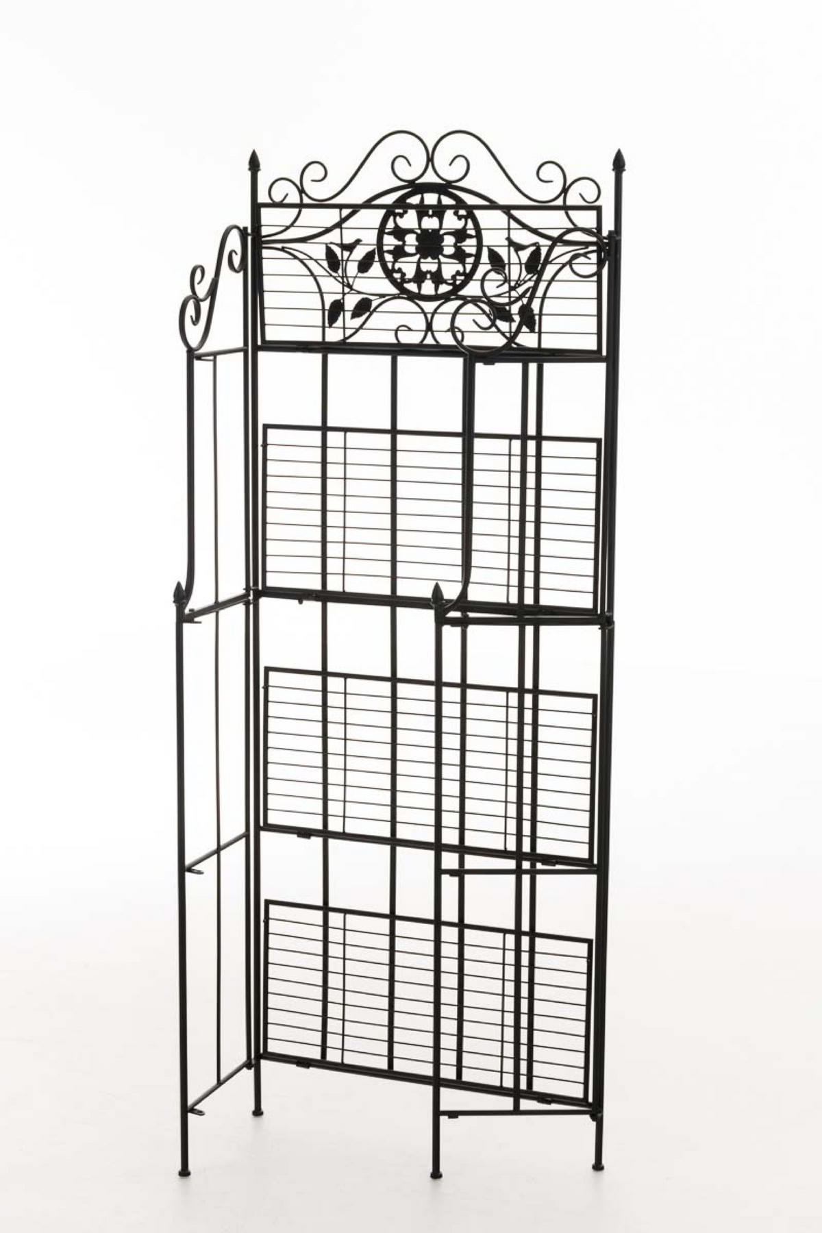 STANDREGAL Florenz schwarz - Schwarz, Metall (66/175/32cm) - TPFGarden