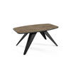 COUCHTISCH Luna Chicago Concrete Dunkelgrau / Schwarz 120 / 60 / 48cm - Dunkelgrau/Schwarz, Holz/Holzwerkstoff (60/120/48cm) - Feldmann-Wohnen
