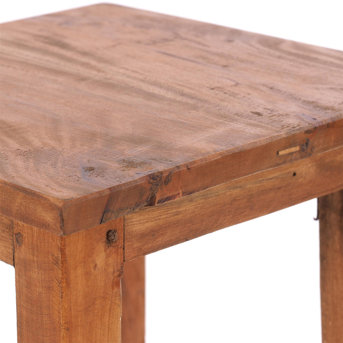 HOCKER MADERO Recyclingholz 08 honigfarben gewachst - Honig, Karton (30/48/30cm) - DESIGN DELIGHTS