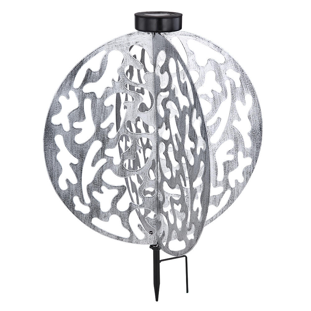 LED AUSSENLEUCHTE Metall Silber - Silberfarben, Metall (40/40/51cm) - Globo Lighting