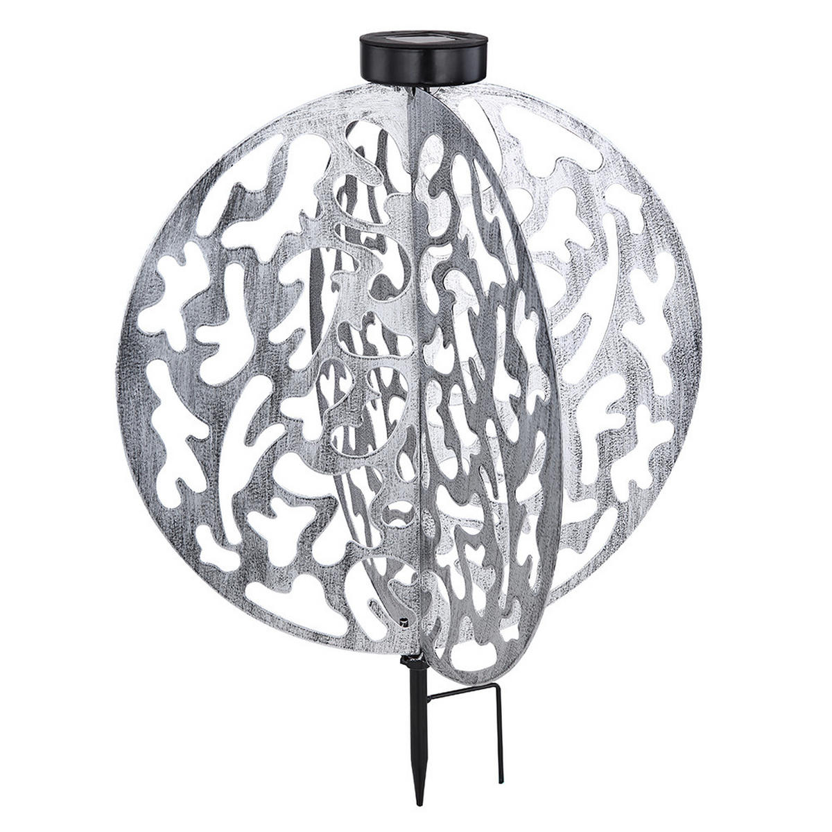 LED AUSSENLEUCHTE Metall Silber - Silberfarben, Metall (40/40/51cm) - Globo Lighting