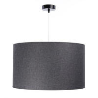 HÄNGELEUCHTE Grau 40/25 cm - Silberfarben/Grau, Kunststoff (40/0.5/25cm) - ONZENO