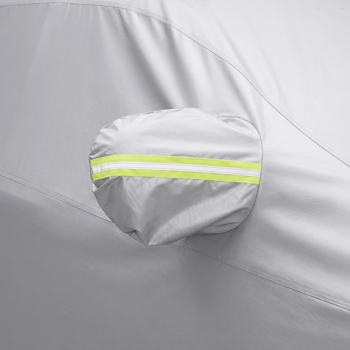 AUTOPLACHTA Strieborná Outdoor 400-435 cm hatchback - strieborná, kov/textil (180/435/160cm) - Relaxdays