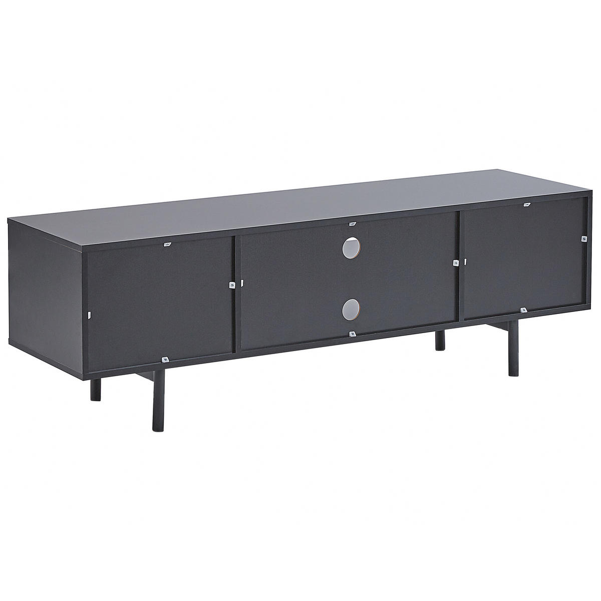 TV-MÖBEL Hellbraun, Schwarz SALINA 40/140/45 cm - Hellbraun, Holzwerkstoff (140/45/40cm) - Beliani