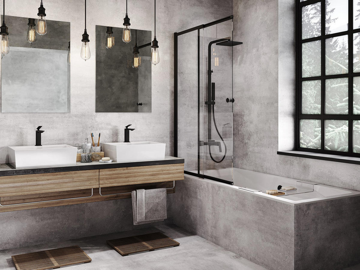 BADEWANNE Rechteck QUADRO SLIM 155/70 Ablauf & Füße - Weiß, Kunststoff (70/55.5/155cm) - bad land