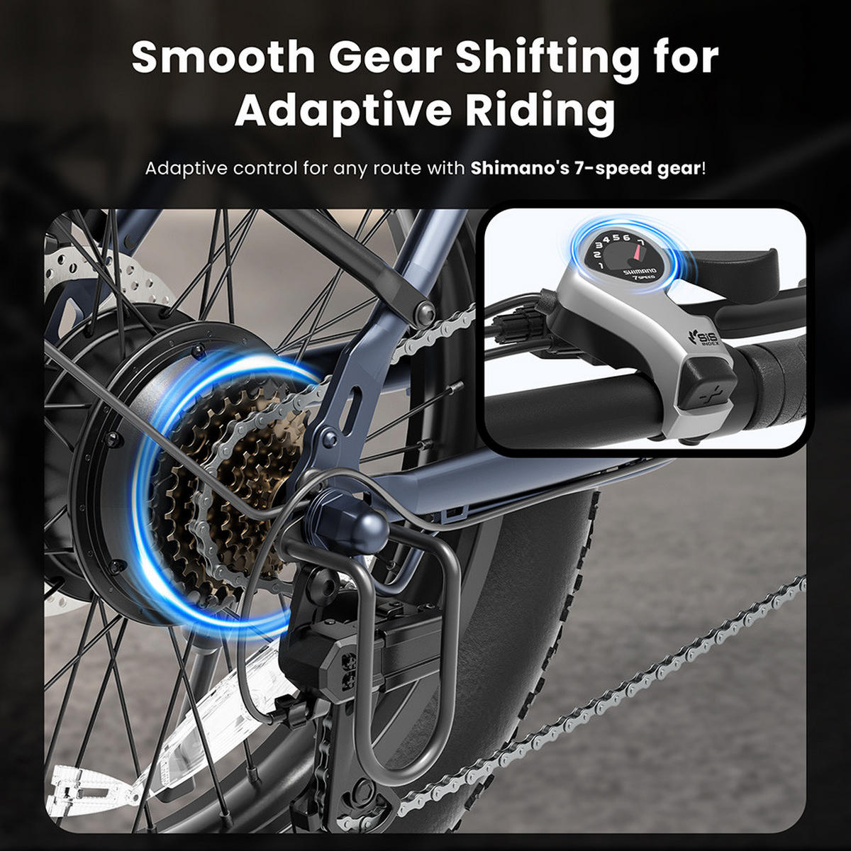 E-BIKE Touroll S3 Pro – Ultralange Reichweite mit herausnehmbarem Akku - Blau, Metall (65cm) - Touroll