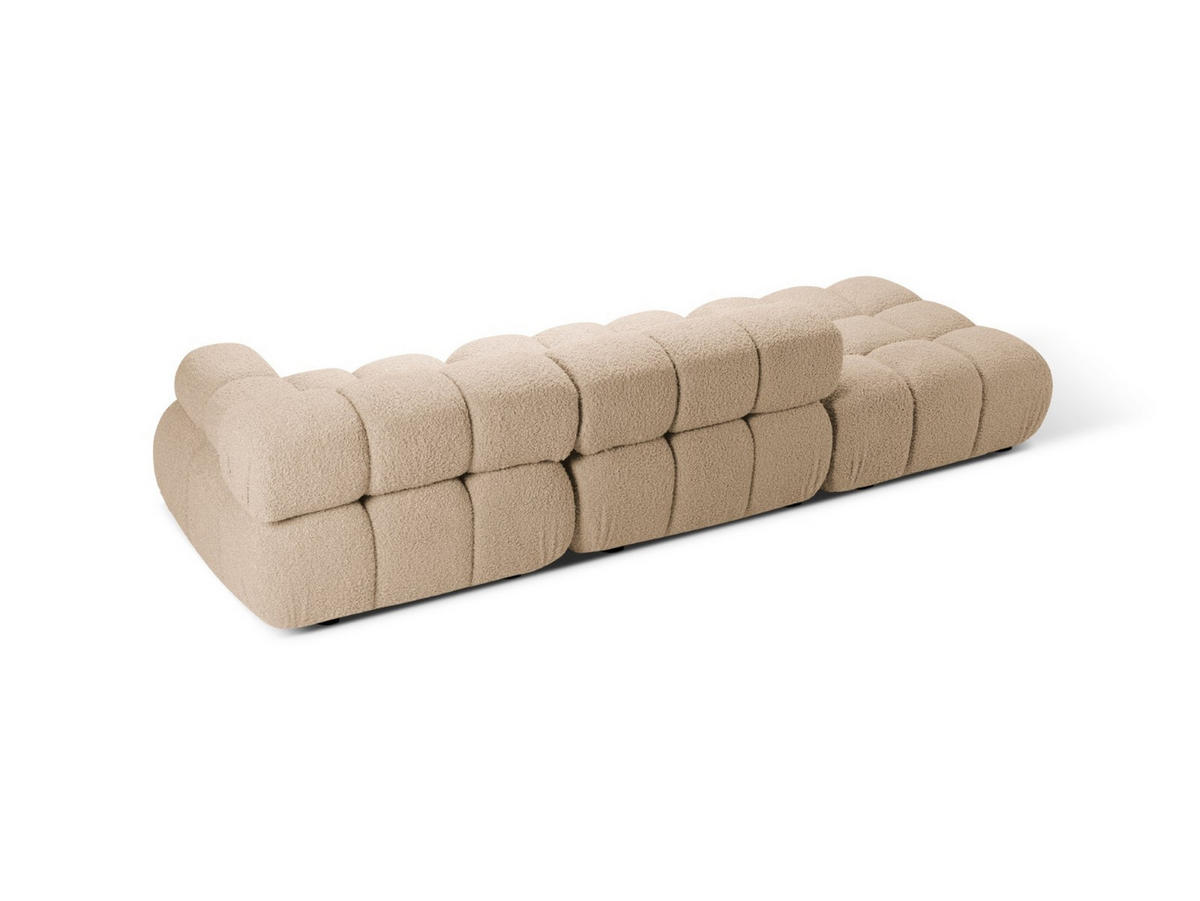 SOFA modular rechts Bellis aus Boucle sandfarben 4 Sitzplätze - Sandfarben, Textil (282/70/94cm) - Micadoni