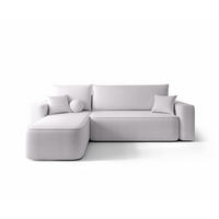 ECKSOFA mit Schlaffunktion SENNO Curio 80 Links - Hellgrau, Textil (250/150cm) - Bedante