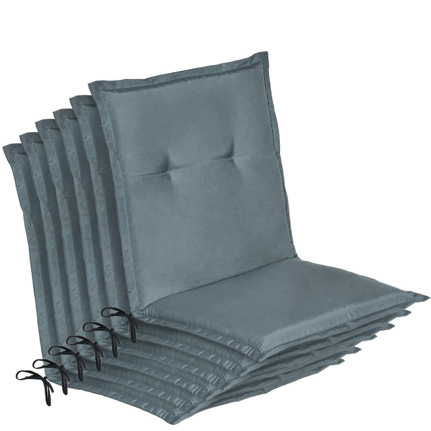 NIEDERLEHNER Loft NL 100x50x6cm Taubenblau (6tlg) - Blaugrau, Textil (50/100cm) - Beautissu 