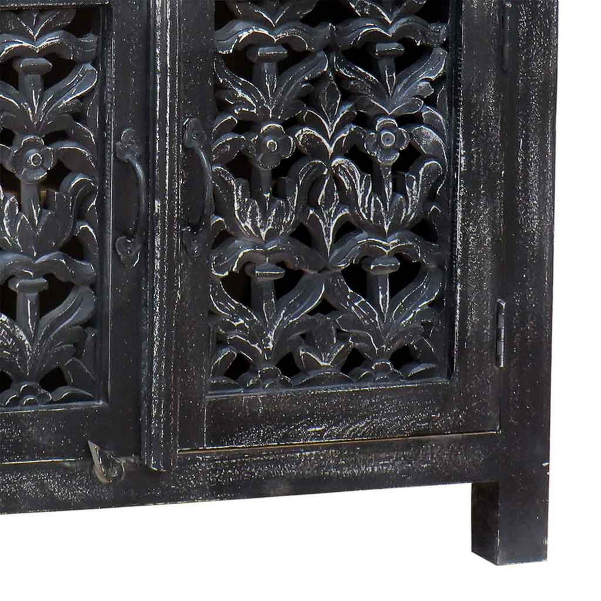 ANRICHTE aus Holz 90x40x90 Cm - Schwarz, Holz (40/90/90cm) - Wanderlust