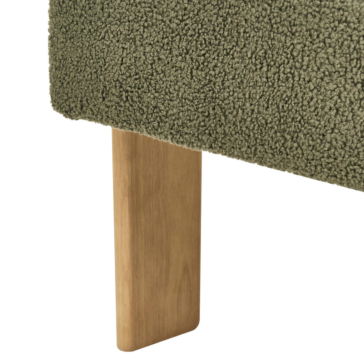 SESSEL Bouclé Grün/Hellbraun Ilbro - Braun/Grün, Textil (77/76/68cm) - Beliani