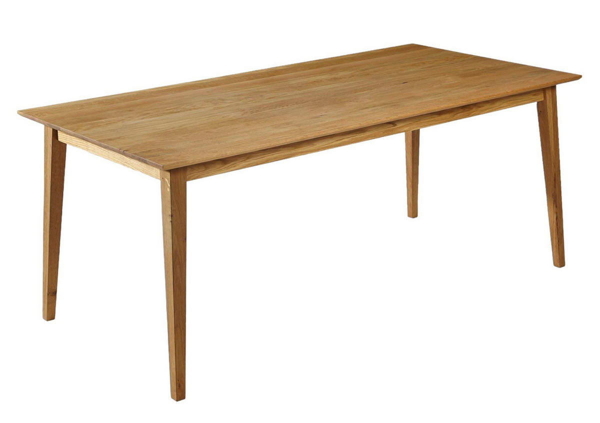 ESSTISCH Massiv Darice 160 x 90 x 75 Esszimmertisch Holz massiv Wildeiche geölt - Naturfarben, Holz (160/90/75cm) - 58aufmkessel