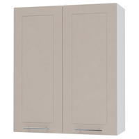 KÜCHENHÄNGESCHRANK Kvantum W4/80 Weiß / Kaschmir Matt 80 / 32,5 / 96cm - Kaschmir/Weiß, Holz/Holzwerkstoff (80/96/32.5cm) - Feldmann-Wohnen