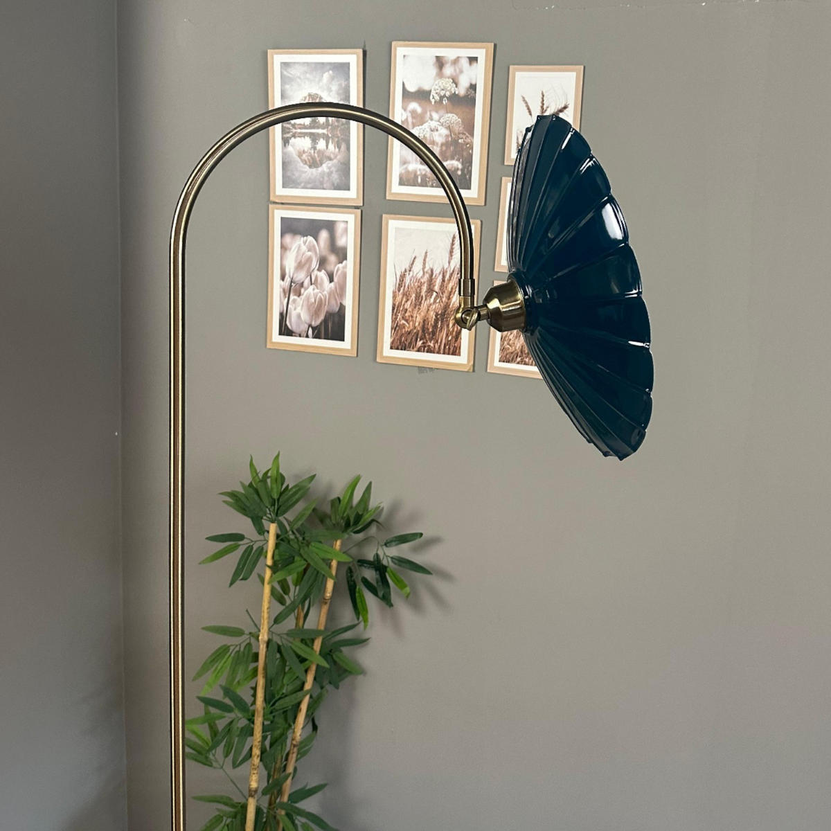 STEHLAMPE Axelor 170 Cm - Salbeigrün, Metall (30/30/170cm) - Bamyum