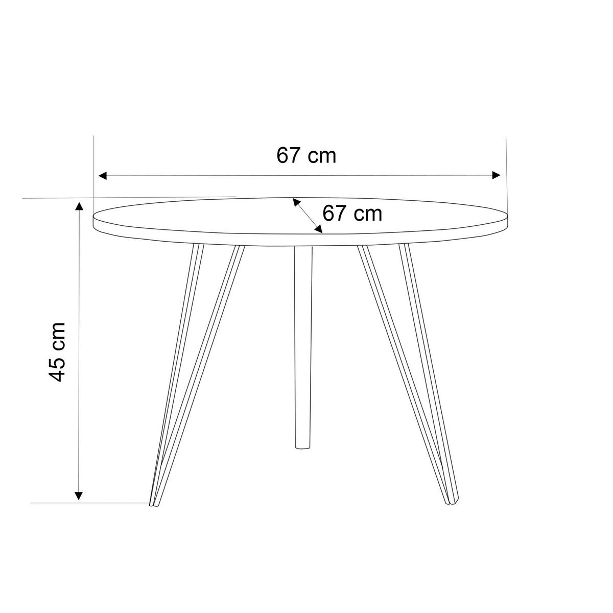 COUCHTISCH RIO schwarz - Schwarz, Holzwerkstoff (67/67/45cm) - Idohome