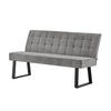 SITZBANK EMMA - Grau, Metall (160/89/65cm) - DUBI Möbel