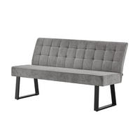 SITZBANK EMMA - Grau, Metall (160/89/65cm) - DUBI Möbel