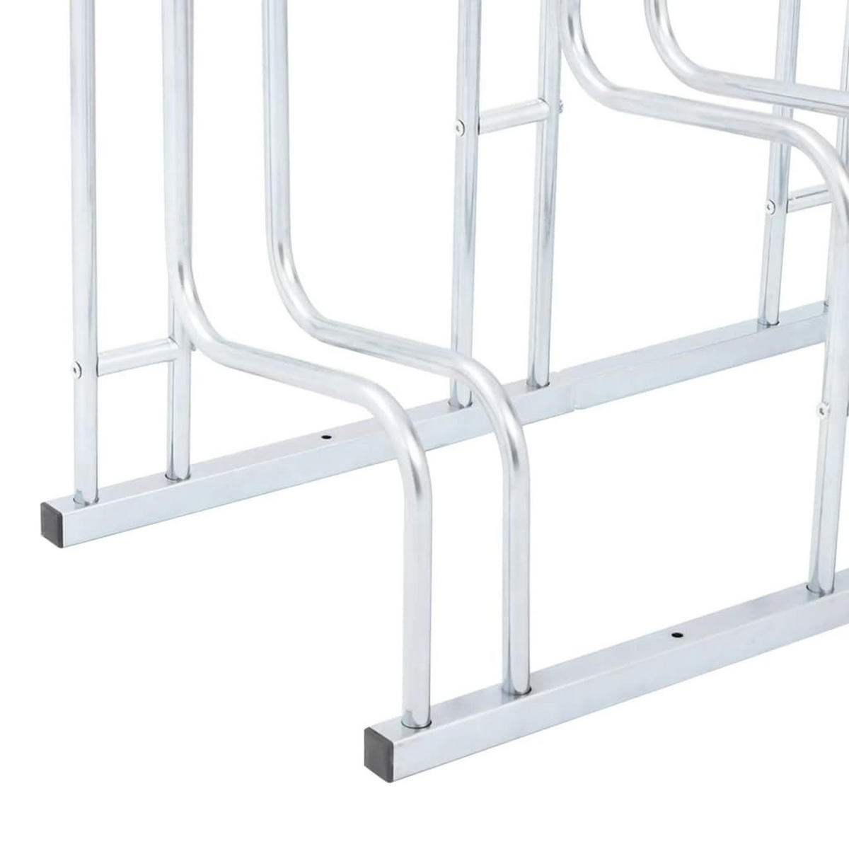 FAHRRADSTÄNDER Für 5 Fahrräder Freistehend Verzinkter Stahl - Silberfarben, Metall (41/73/133.5cm) - vidaXL