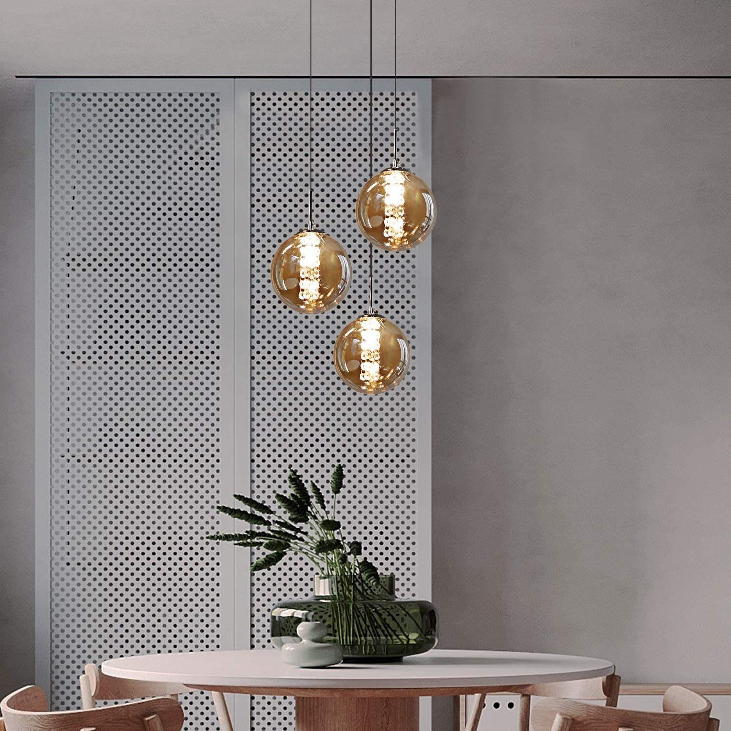 LED-HÄNGELEUCHTE Luxthain 30/150/30 cm - Grau, Glas (30/30/150cm) - ZMH