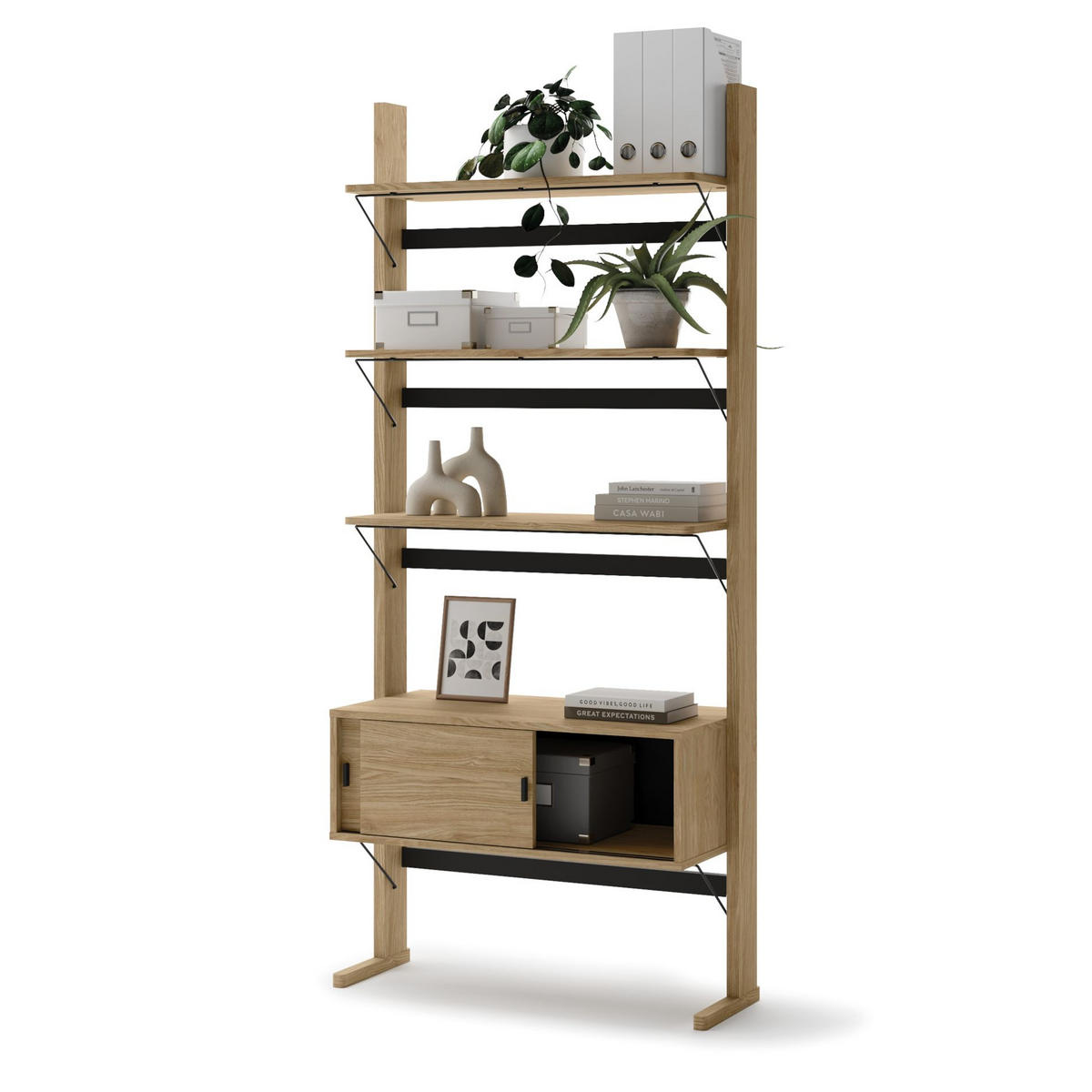 REGAL Ollie Eichenholzoptik 88 cm - Eichefarben, Holzwerkstoff (88/193/40cm) - Selsey