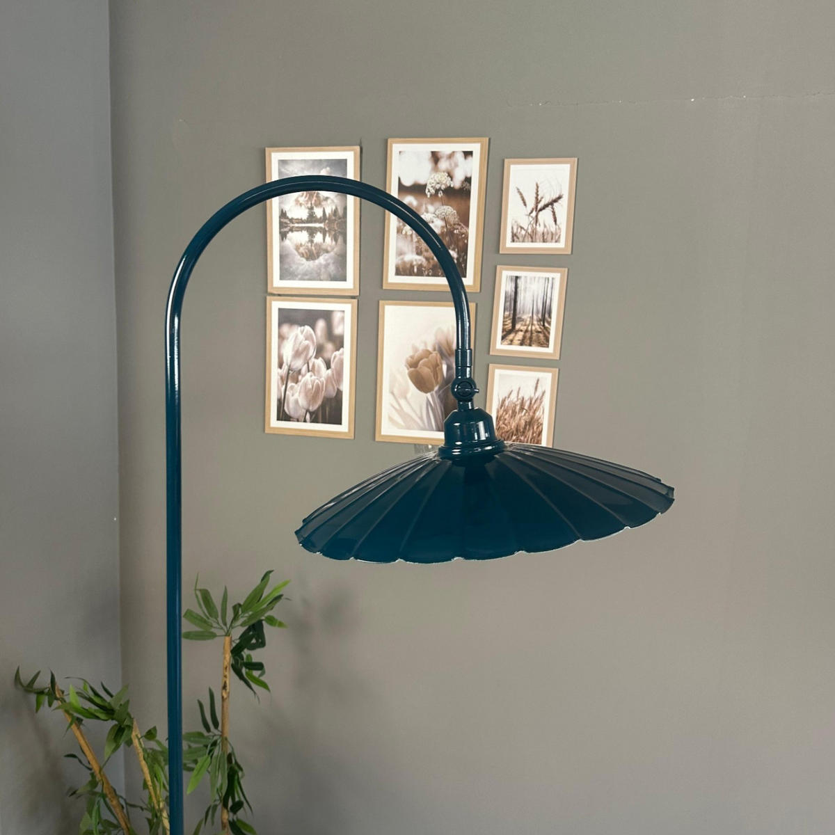 STEHLAMPE Axelor 170 Cm - Salbeigrün, Metall (30/30/169cm) - Bamyum