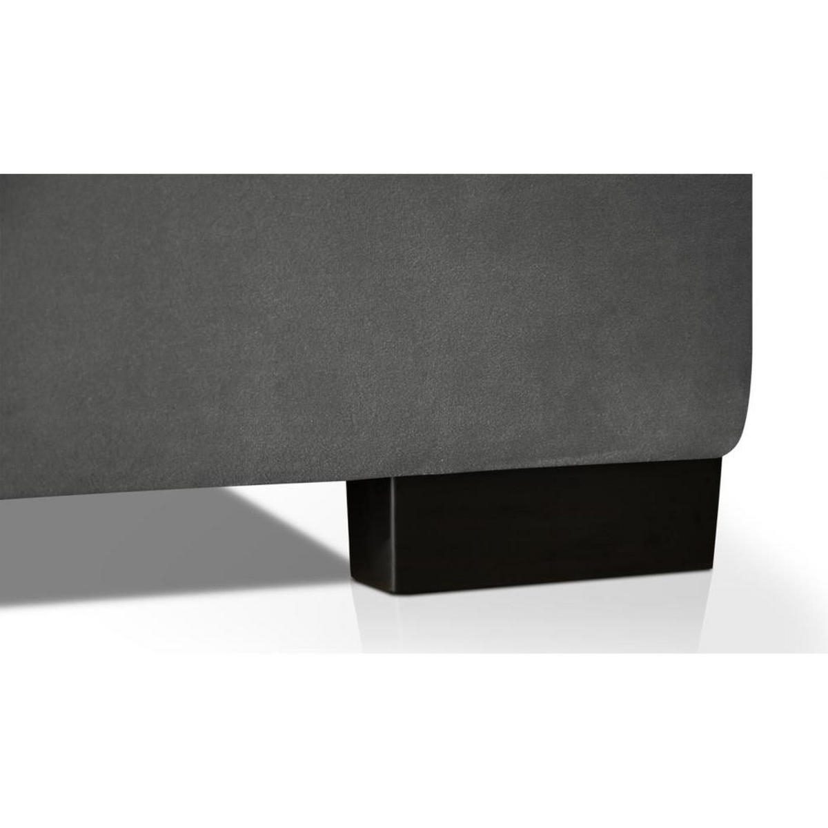 POLSTERBETT Eric 94/207/105 dunkelgrau - Dunkelgrau, Holzwerkstoff/Textil (90/200cm) - Beautysofa