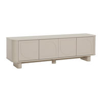 TV-MÖBEL - 4 Türen - Taupe - BRISTANA - Braun, Holz (164/50/40cm) - Vente-Unique