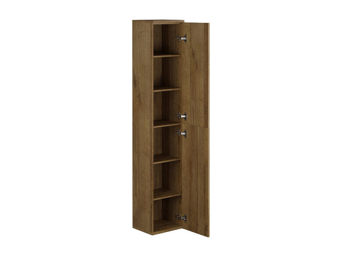 BADSCHRANK - 30 cm x 25 cm - Holz, Platte - Naturfarben Hell - KAYLA - Naturfarben, Holz (30/160/25cm) - Vente-Unique