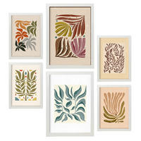 POSTER Set Mit 6 Blatt im Ethno-Stil Größe A3 & A4 Weißer Rahmen - Weiß, Papier (29.7/1cm) - Nacnic