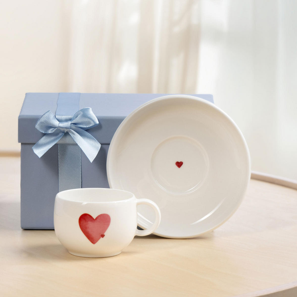ESPRESSO-UNTERTASSEN With Love weiß ø 12 cm 6er Set - Weiß, Keramik (12cm) - like.Villeroy & Boch