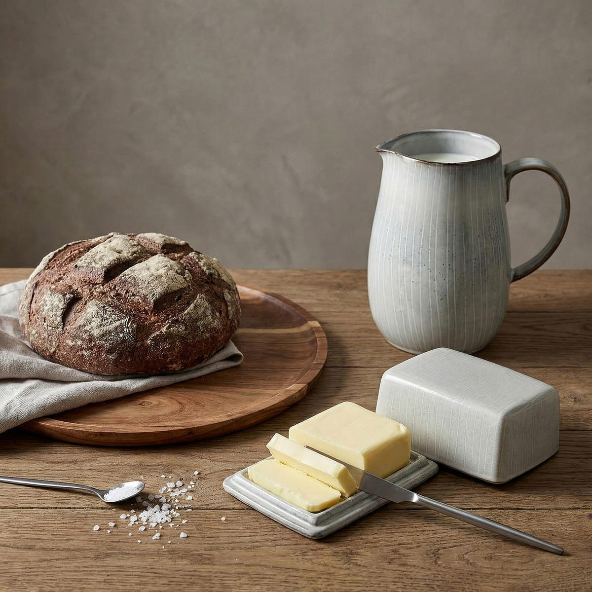 BUTTERDOSE Henley - Grau, Keramik (10/6/14cm) - Butlers