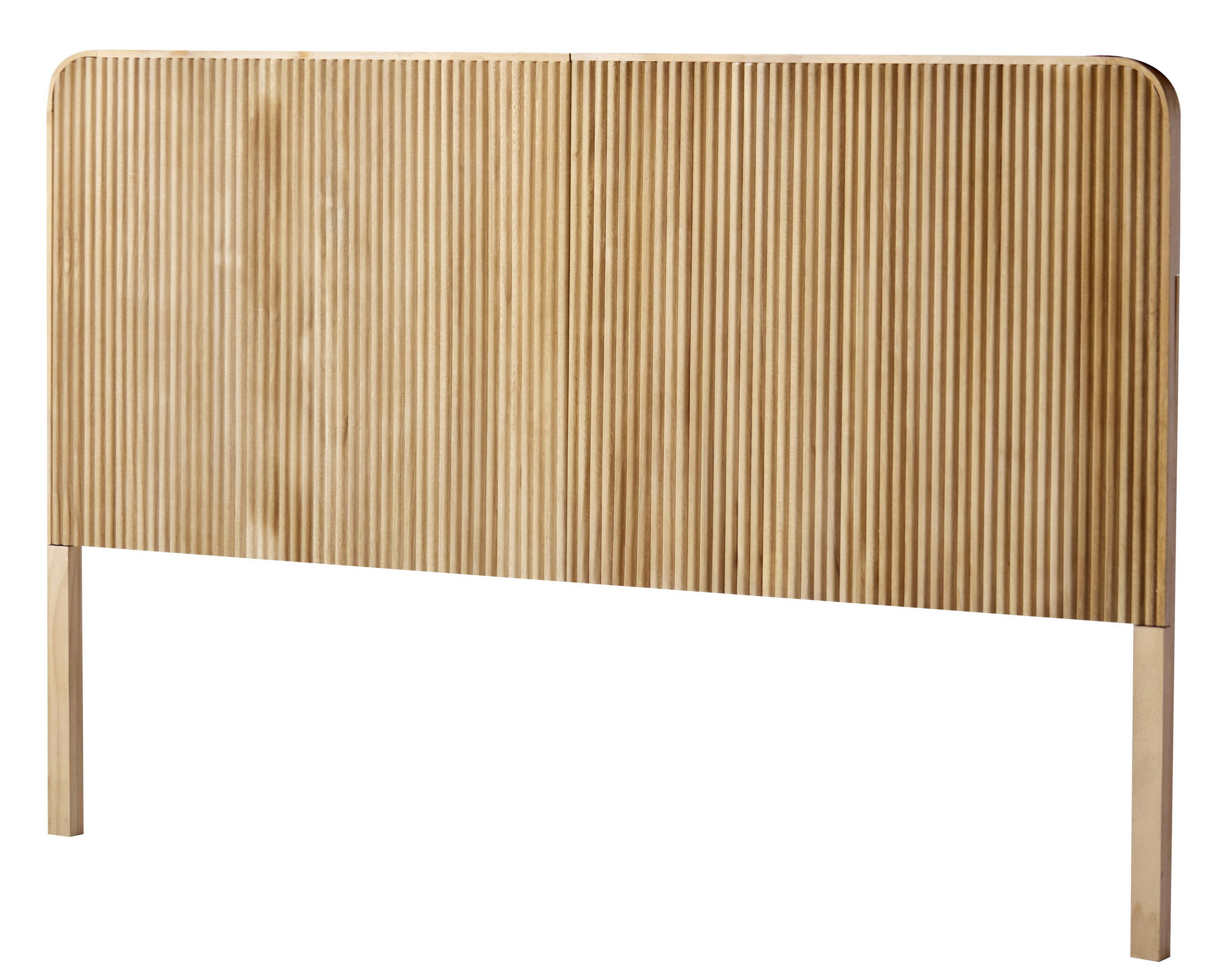 BETTKOPFTEIL Rechteckig Braun 160 cm - Braun, Holz (163.5/108.5/3.5cm) - Nordlys