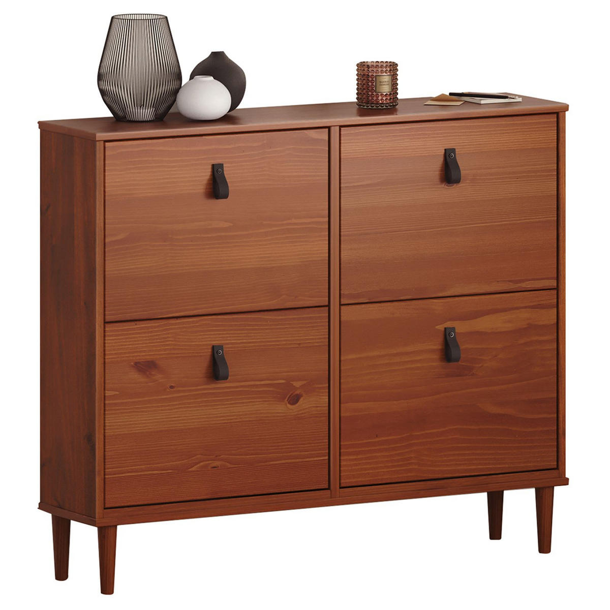 SCHUHKIPPER MIKKA Kastanie - Kastanienfarben, Holz (107/92/25cm) - IDIMEX