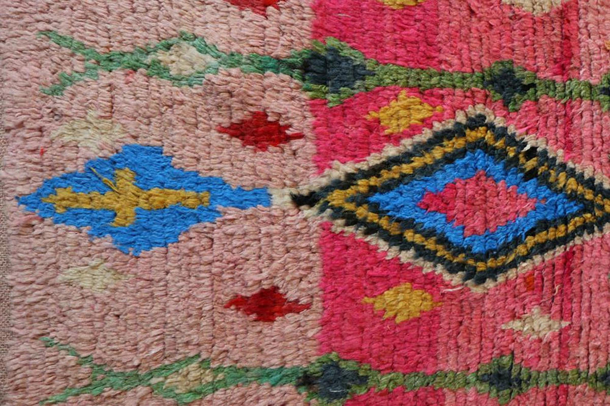 BERBERTEPPICH Teppichläufer marokkanisch aus reiner Wolle mehrfarbig - Multicolor, Naturmaterialien (140/200cm) - AFK Living