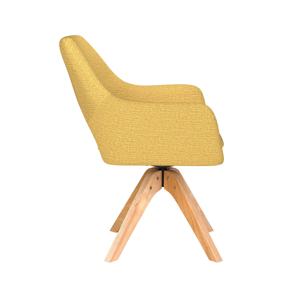ESSZIMMERSTUHL Mos - Gelb - 59/59/85 cm - Gelb, Textil (59/85/59cm)