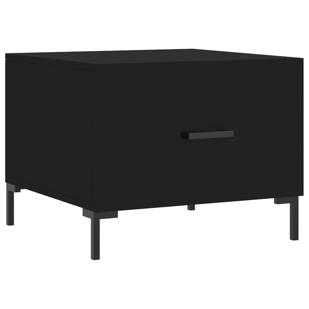 COUCHTISCH Schwarz 50x50x40 cm Holzwerkstoff - Schwarz, Holzwerkstoff (50/50/40cm) - furnicato