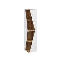 BADSCHRANK Benno Weiß/Artisan 31.6 x 70.5 cm mit 3 Ablagen - Weiß, Holzwerkstoff (31.6/70.5/31.6cm) - Vicco