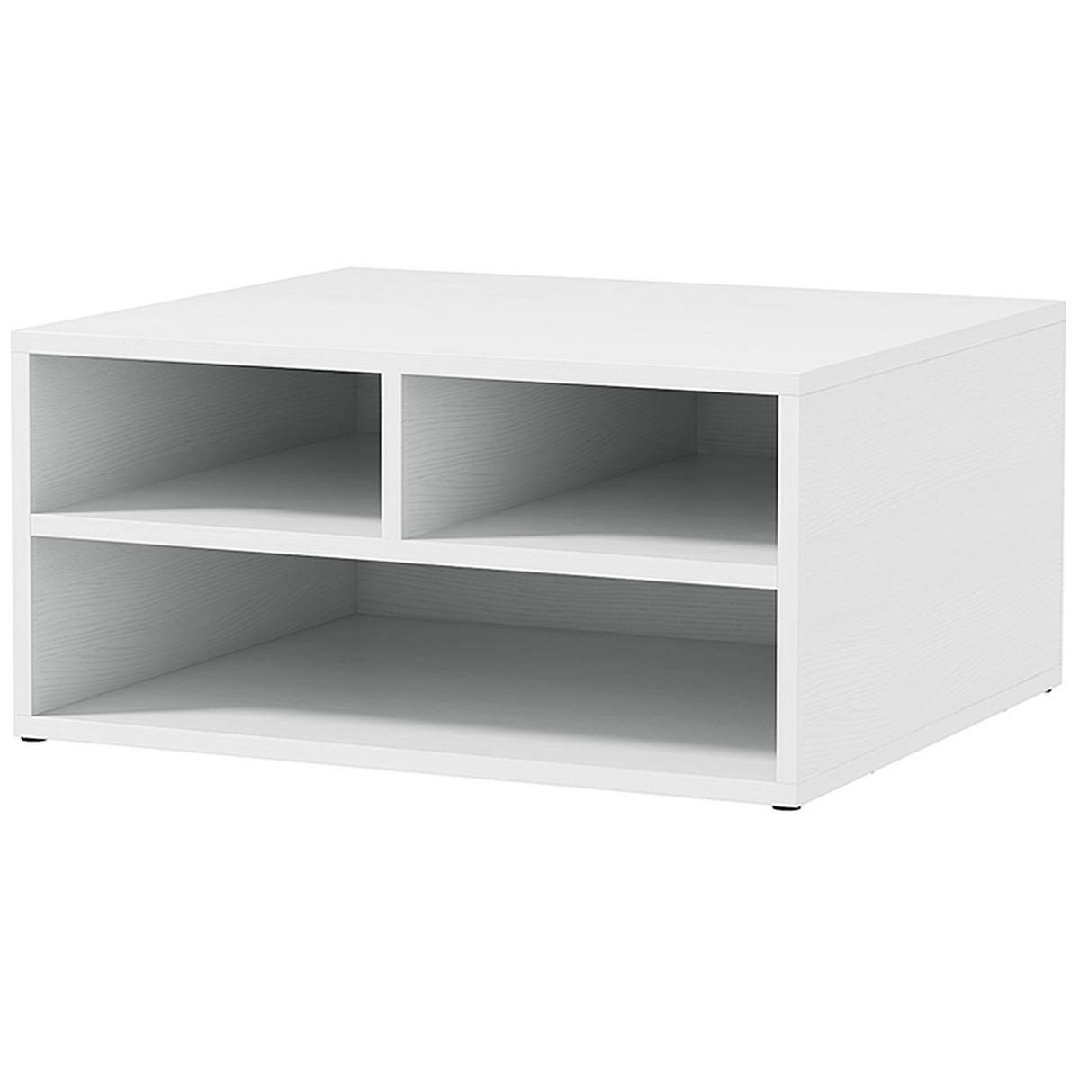 AKTENREGAL DE-14458 3 offene Fächer Weiß - Weiß, Holzwerkstoff (40/22.5/47cm) - ComfortXL