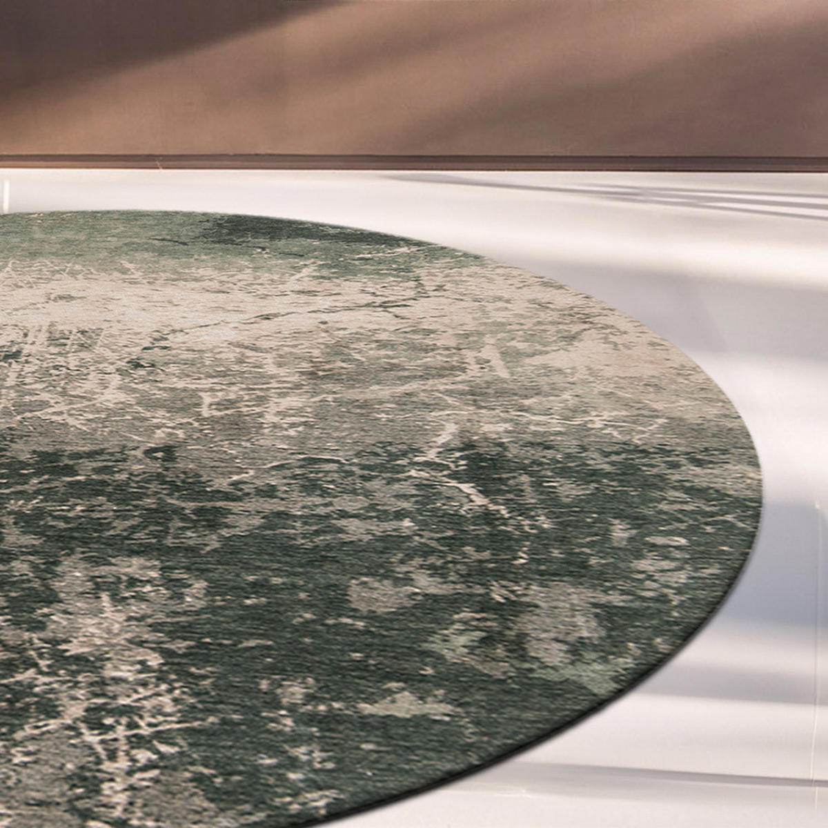 TEPPICH Dark Pine Mad Men Cracks 240/240 cm - Grün, Textil (240/240cm) - Louis De Poortere