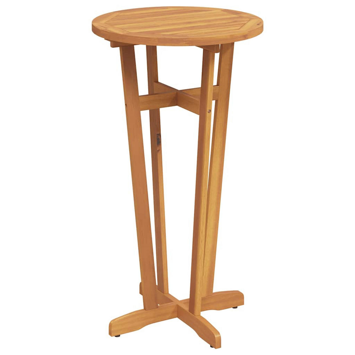 GARTEN-BARTISCH Ø60/105 Cm Massivholz Akazie - Braun, Holz (60/60/105cm) - vidaXL