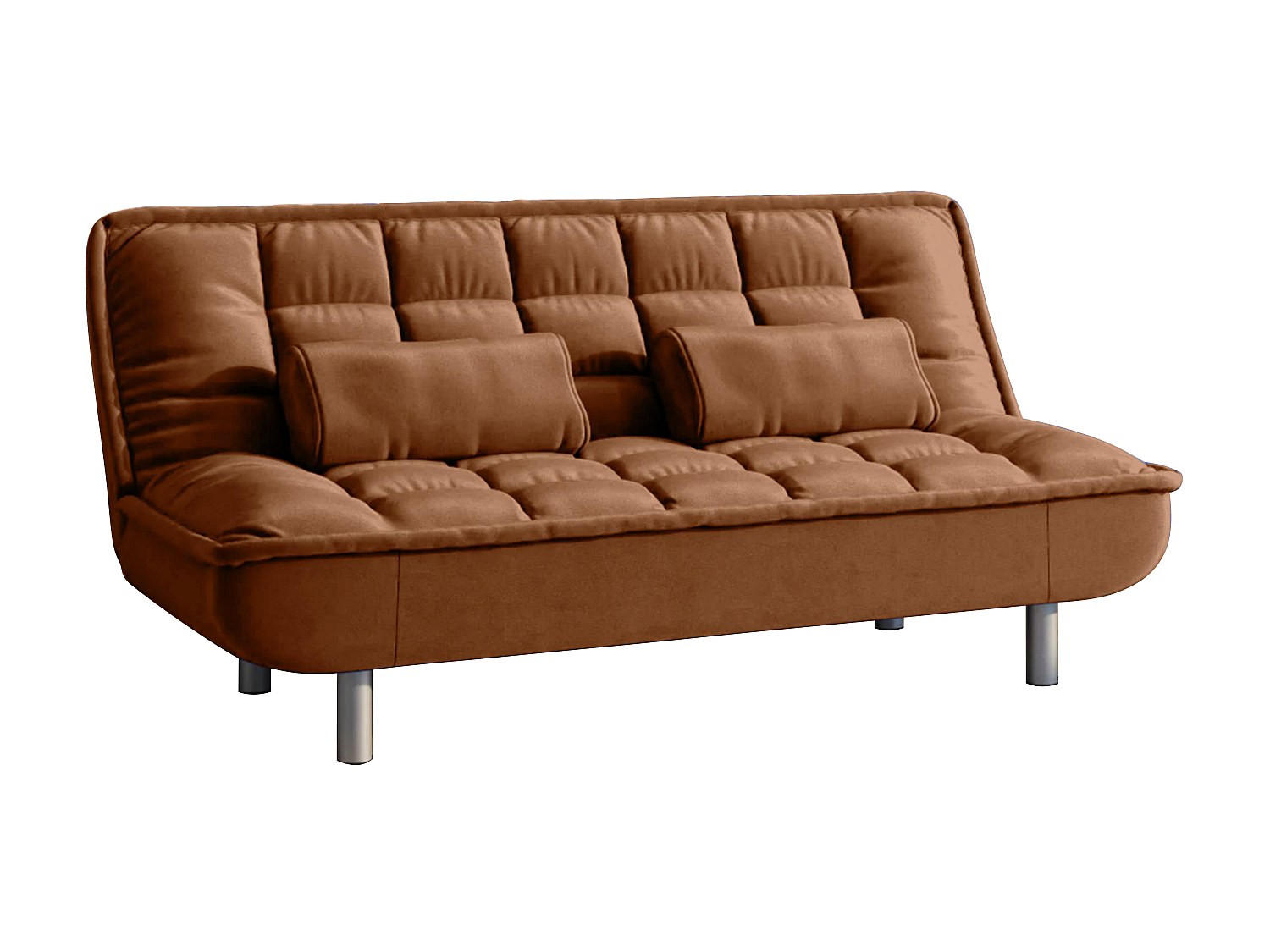 SCHLAFSOFA - 3 Personen - Stoff, Stoff - Braun - - Braun, Textil (190/89/96cm) - Vente-Unique