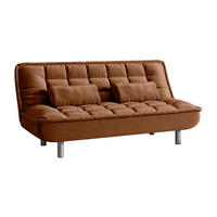SCHLAFSOFA - 3 Personen - Stoff, Stoff - Braun - - Braun, Textil (190/89/96cm) - Vente-Unique