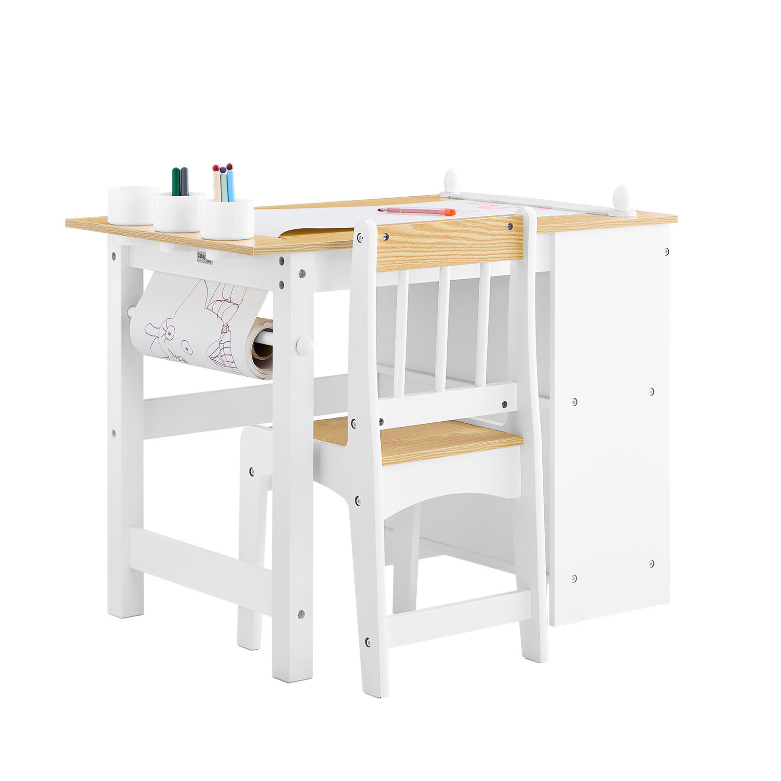 KINDERSITZGRUPPE Weiß - Weiß, Holzwerkstoff (80/66/50cm) - SoBuy