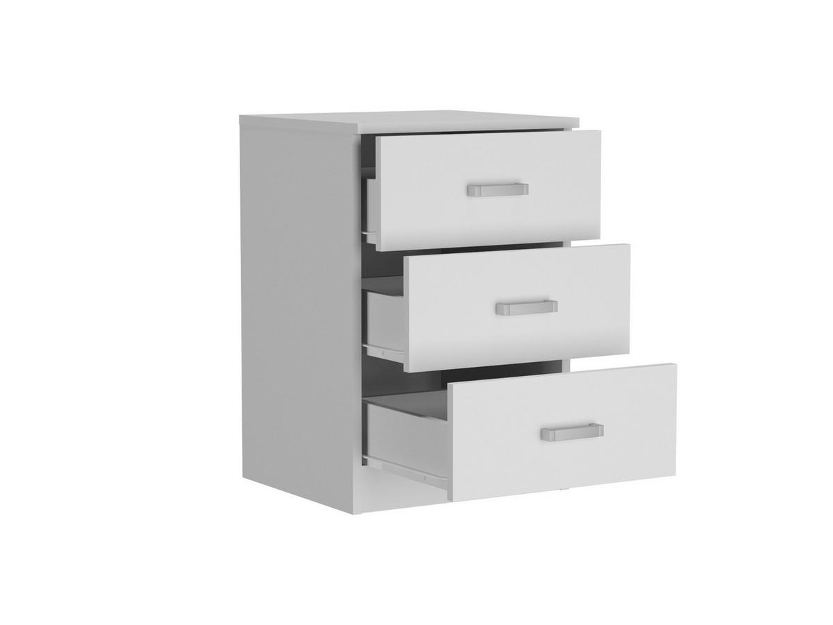 KOMMODE Weiß 42/62/40 - Weiß, Holzwerkstoff (42/62/40cm) - RAUMHIRSCH FURNITURE