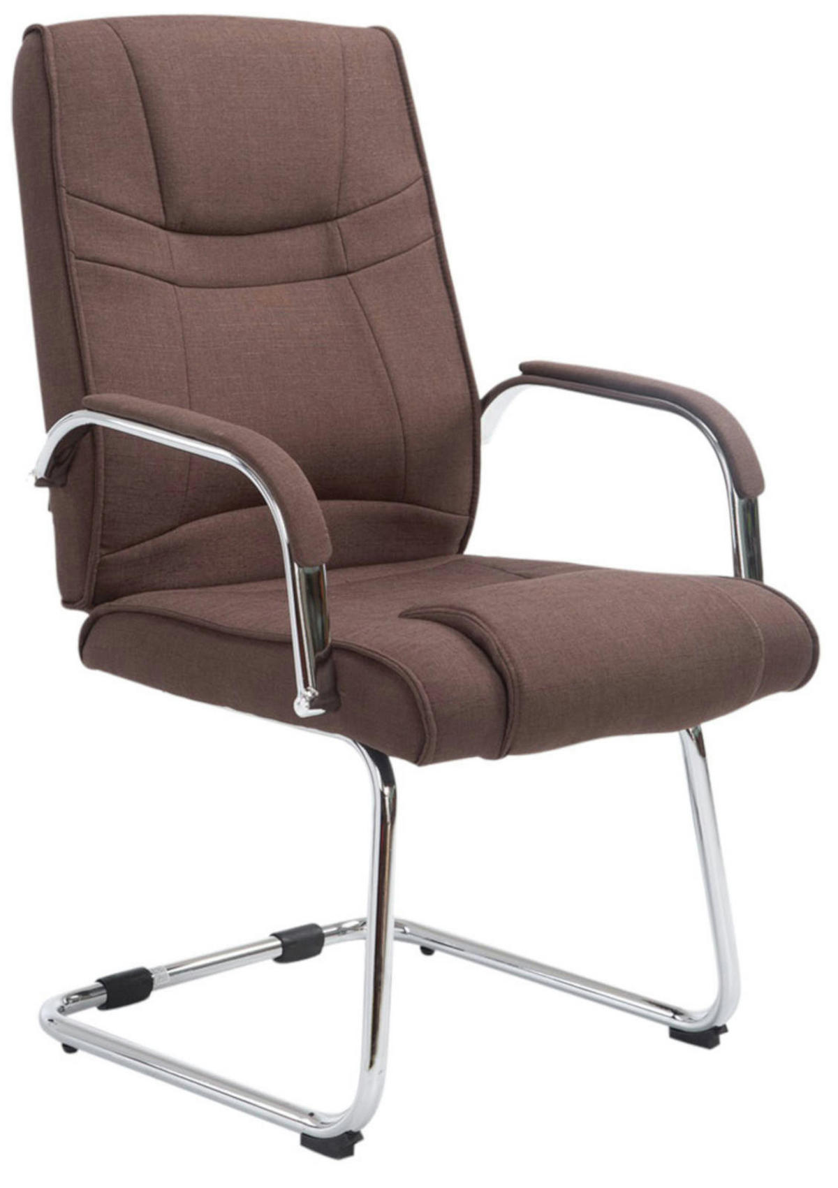 SCHWINGSTUHL 2er Set Stoff braun - Braun, Textil/Metall (60/104/67cm) - CLP